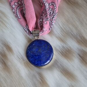 🌙Lapis Lazuli Stone 925 Pendant Necklace